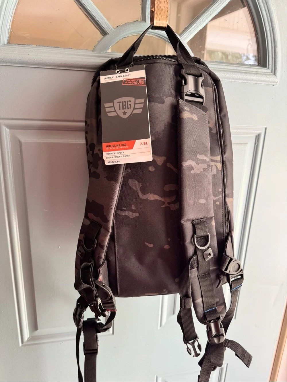 TBG Tactical Backpack and Pouch Set - Black Camo